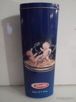 FÉMDOBOZ - KEWPIE BABA  - SPAGETTIS KÉT OLDALÁN  MÁS KÜLÖNBÖZŐ MINTÁS - RETRO -  DOBOZ