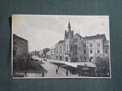 Képeslap,Ukrajna,Munkács,főtér,városháza,Novotný & Bartošek, Podkarp. Rus. kiadás,1940-