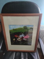 Pál Szinyei Merse - May Day - Print - Reproduction. In a 45*55 frame.