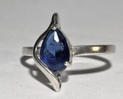 Csodaszépq 55-ös kékköves Ezüst 925 designer gyűrű. 1,9 gramm hibátlan állapot! Pandora, Zara