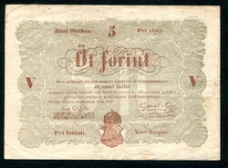 1848 5 Forint - barna - Forradalom és Szabadságharc