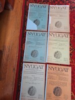 1918-20  2 db ADY első közlés! Más neves első közlés is! 6 db NYUGAT  FOLYÓIRAT-5 db MÉG AZ ADY-ÉRA-