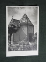 Képeslap,fotó,Sopron,Szent Jakab kápolna látkép,részlet,1950-