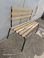 Retro kis pad régi kerti pad csővázas strand pad vas pad