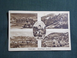 Képeslap,Piliscsaba,mozaik,Klotildligeti látkép,részlet,Karinger Bp. kiadás,1940
