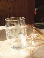 Vintage Cut Glass Mug
