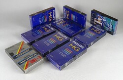 1I447 Bontatlan VHS videokazetta csomag 9 darab