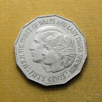 Ausztrália 1981 50 cent - Károly és Diana