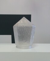 Art deco ritka üvegbura lámpa búra csillárhoz