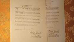 Tóth II. Józse - Aranycsapat, hozzájárulási nyilatkozatkozata