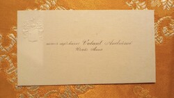 Nemesi névjegykártya - Volant Andrásné