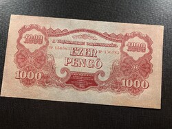 *** Ropogós Vöröshadsereg 1000 pengő 1944 Ritka!! ***