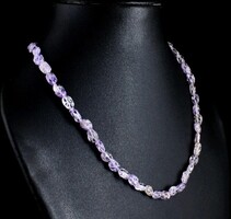 Termeszetes Faragott Ametiszt Asvany Nyaklánc