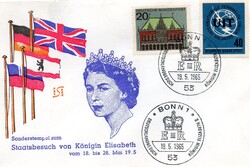 Envelope: Queen Elizabeth II of Great Britain.