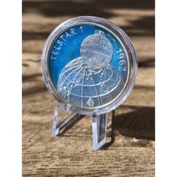 500 Forint 1992 Telstar 1, ezüst PP (patina)