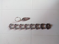 Kelta iparművészeti karkötő és kulcstartó - Copie jelzéssel múzeumi másolatok - ezüstözött réz