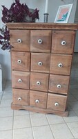 Sokfiókos rózsafa komód