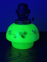 Ditmar Uránium üveg olajlámpa petróleum lámpa uránüveg