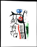Joan Miró - L'Étrangle - litográfia 50x35 cm - 1974