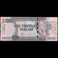 Guyana 1000 Dollars 2006 P-39a UNC