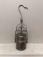 Antik bányász szerszám vájár bakter vasutas karbid lámpa bányászlámpa 254 5294