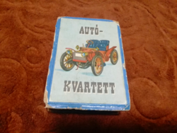 Oldtimer autós kvartett kártya
