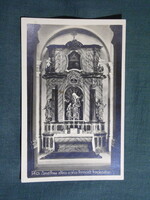 Képeslap,Pécs,Ferenciek temploma,Szent Anna oltár,Zabokorszky mérnök kiadás,Pécs,1940-