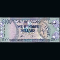 Guyana 100 Dollars 2009 P-36b UNC