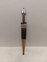 Afrikai fegyver kés antik vas penge gyíkbőr díszítéses maszáj népcsopport tőr 238 5300