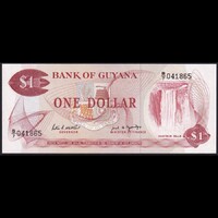 Guyana 1 Dollar 1989 P-21f UNC