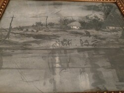 László Lukovszky: Sajó beach landscape