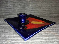 Industrial artist ceramic candle holder 17*17 cm (a17)