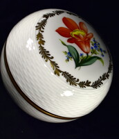 HERENDI " FT-3 " MINTÁVAL NAGY MÉRETŰ PORCELÁN BONBONIER - DOBOZ ! RITKA !