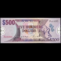 Guyana 500 Dollars 2002 P-34b UNC