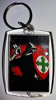 Retro kulcstartó magyar Nyilaskeresztes párt II.VH. NÁCI Propaganda 5,5 X 4 cm a képek szerint 1.