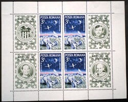 Rb95 / Románia 1972 Apollo 16 blokk postatiszta