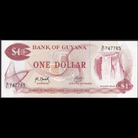 Guyana 1 Dollar 1992 P-21g UNC