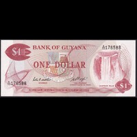 Guyana 1 Dollar 1983 P-21e UNC