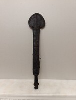 Afrikai fegyver kés antik poncolt vas penge bőr tokos maszáj népcsopport tőr 239 5321