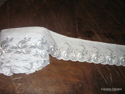 Gyönyörű 800 cm új világoskék madeira csipke