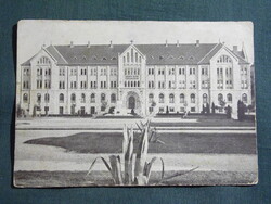 Postcard, Pécs, Szent Mór College, park view, detail, College publisher, Pécs, 1930-