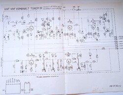 Orion UHF-VHF kombinált tuner eredeti , gyári kapcsolási rajz