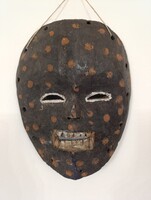 Afrikai maszk antik Lega népcsoport Kongó B3 291 5347
