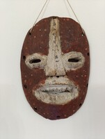 Afrikai maszk antik Lega népcsoport Kongó B3 292 5254
