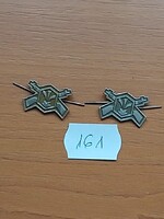 MN VEGYIVÉDELEM TISZTHELYETTES FEGYVERNEMI JELVÉNY 161.