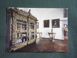 Képeslap,Szlovákia,Krásna Hôrka,Krasznahorka vár,barokk bútor látkép,részlet,1970-