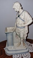 ANTIK PORCELÁN FIGURA VIRÁGTARTÓVAL,TALÁN STAFFORDSIRE?