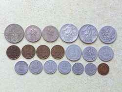 Poland 20 Different Coins 2, 10, 20, 50 Groszy 1, 2, 5, 10, 20 Zloty Zlotyi 1949-2007
