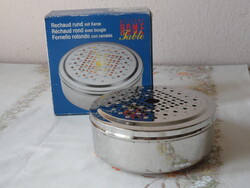 Fém melegítő mécses, tea, kávé melegen tartó