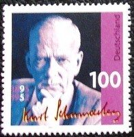 N1824 / Németország 1995 Kurt Schumacher, politikus bélyeg postatiszta